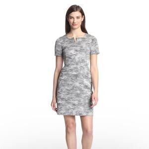 Jason Wu Gray Silk Linen Sheath Dress Size Small Designer